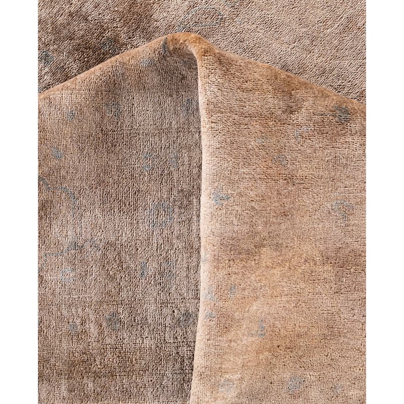 Overdyed One-of-a-Kind Hand-Knotted Area Rug - Beige - 9' 0" x 11' 10"