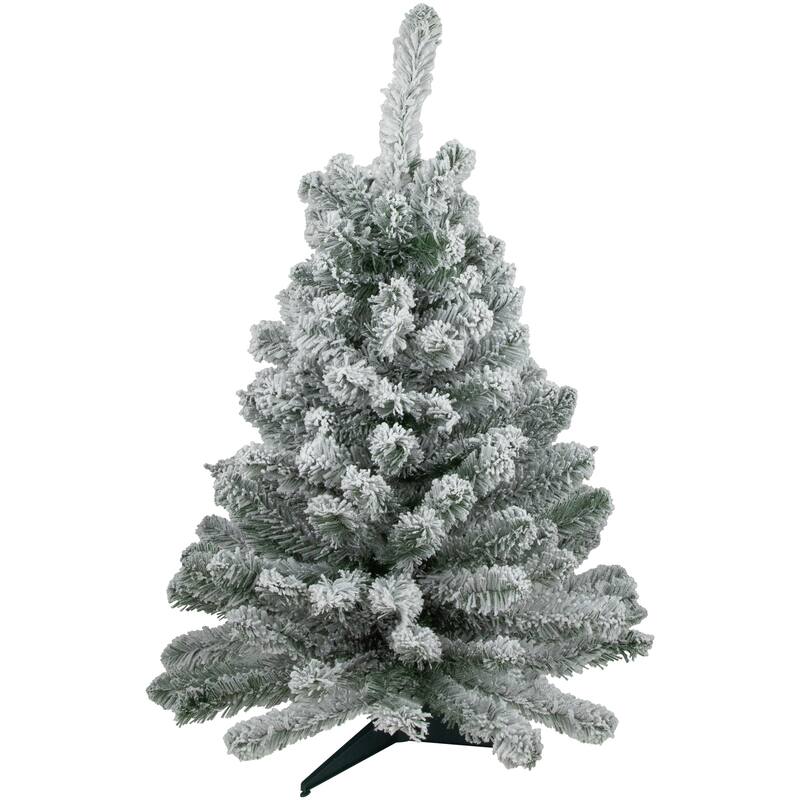 Medium Heavily Flocked Madison Pine Artificial Christmas Tree - 3' - Unlit