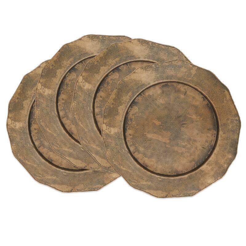 Sophisticated Scalloped Rimmed Charger Plate (Set of 4)