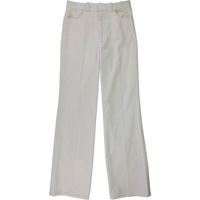Helmut Lang Womens Courduroy Casual Trouser Pants,, Off-White, 8