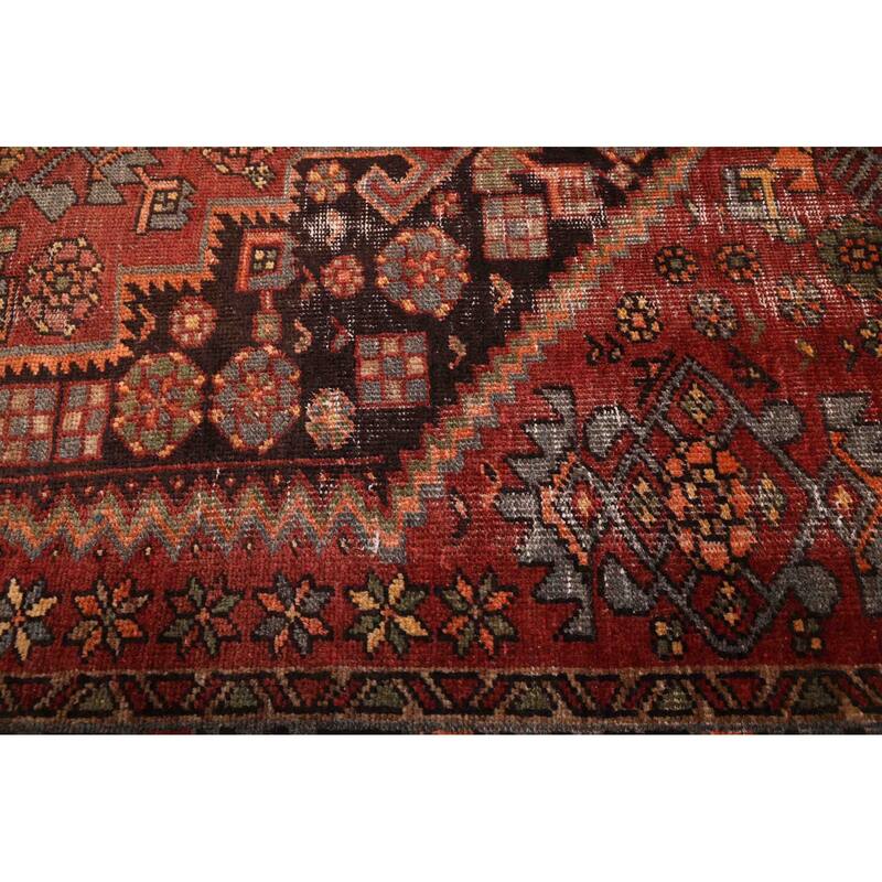 ECARPETGALLERY Hand-knotted Antalya Vintage Dark Red Wool Rug - 3'10 x 6'4