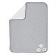 preview thumbnail 3 of 4, Lambs & Ivy Sleepy Sheep Gray/White Sherpa Baby Blanket