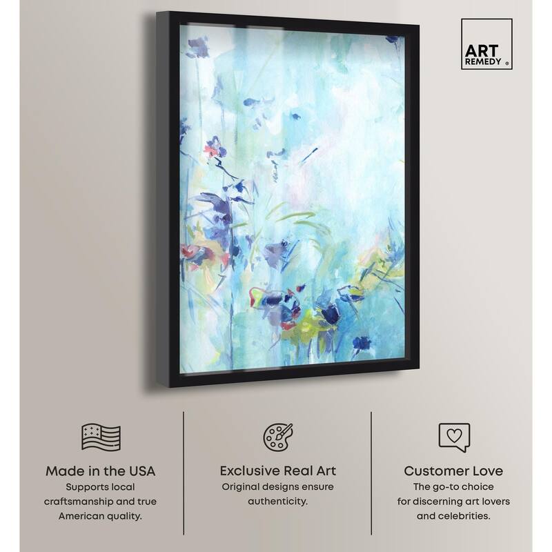 Heavenly Blue I Shadowbox by Art Remedy
