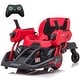preview thumbnail 1 of 19, 12V 2-Speed Bumper Car, Ride on Mecha Vehicle with Remote Red