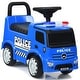 preview thumbnail 1 of 10, Costway Kids Ride On Push Police Car Licensed Mercedes Benz Push and - See Details Blue - See Details - Kids