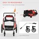 preview thumbnail 7 of 15, Aosom 2-in-1 Pet Bike Trailer, Dog Stroller, Small Pet Bicycle Cart Carrier with Safety Leash, and Easy Fold Design
