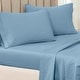 preview thumbnail 25 of 56, Superior Egyptian Cotton 650 Thread Count Solid Pillowcase - Set of 2 King - Medium Blue