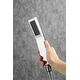 preview thumbnail 30 of 32, Modern Wall Mounted Bathtub Faucet with Hand Shower 180° Swivel Tub Filler Faucet Single Handle Contemporary Tub Faucet