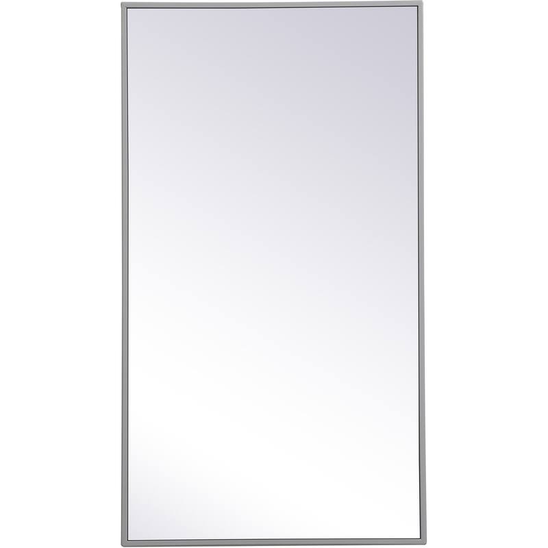 Elegant Lighting Eternity 36" x 20" Rectangular Beveled Metal Framed