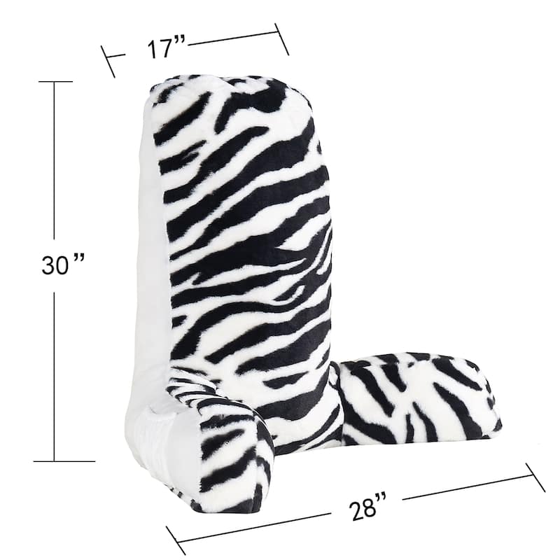 Home Soft Things Animal Pattern FauxFur Bedrest