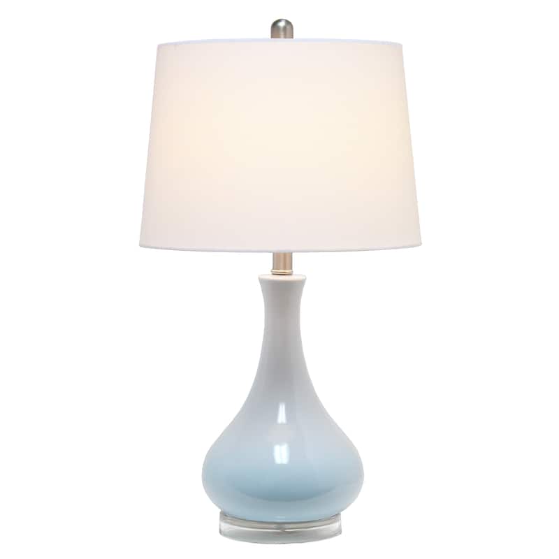 Lalia Home Droplet Table Lamp with Fabric Shade