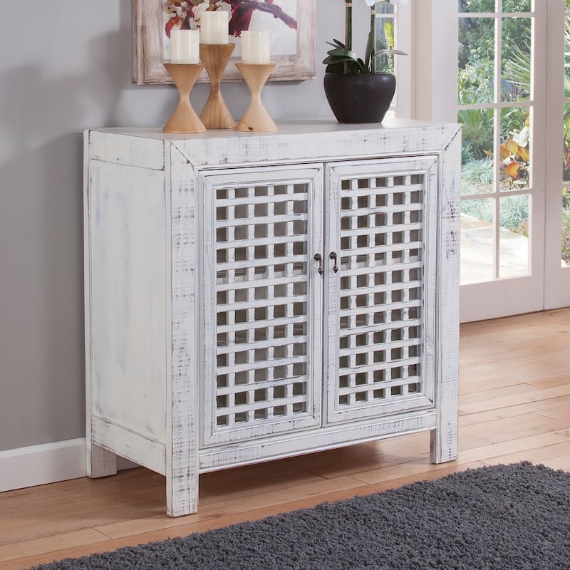 Steve Silver Raissa Distressed Finish Two-door Accent Cabinet