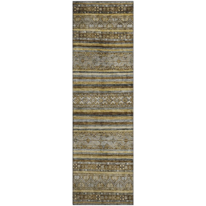 Premium Washable Super Soft Global Stripes Mayfield Rug