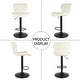 preview thumbnail 5 of 5, Set of 2 Faux Leather Adjustable Counter Height Bar Stools