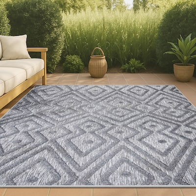 JONATHAN Y Salines Moroccan Diamond Indoor/Outdoor Area Rug