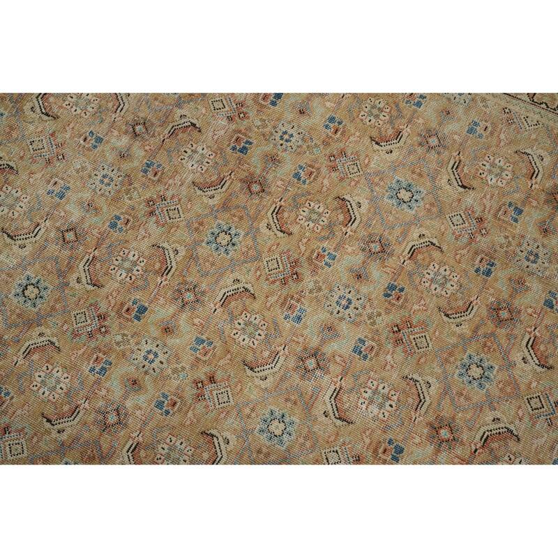Hand Knotted Oriental 100% Wool Carpet Traditional All-Over Brown Sultanabad Area Rug - 12' 8'' X 9' 10''