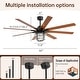 preview thumbnail 39 of 42, 52/66-In Farmhouse Style Industrial Windmill Large Ceiling Fan with Light and Remote