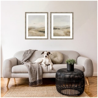 Kate and Laurel Fading Fields 2 Piece Framed Wall Art Print Set by Amy ...