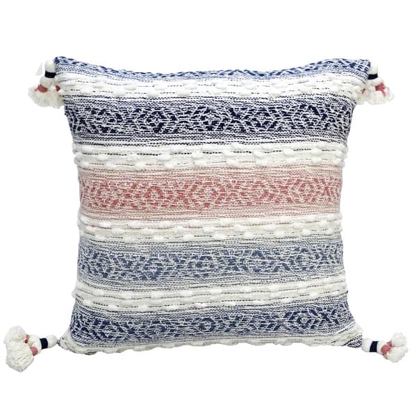 Chicos Home 22 X 22 Throw Pillow For Sofa With Tassels Overstock 32731421