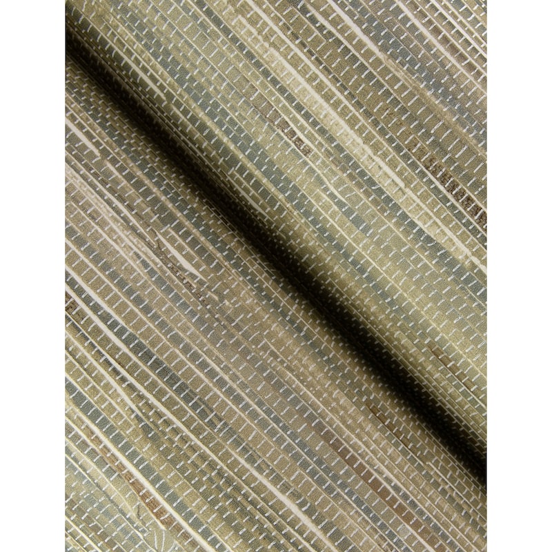 A-Street Prints Exhale Olive Woven Faux Grasscloth Wallpaper