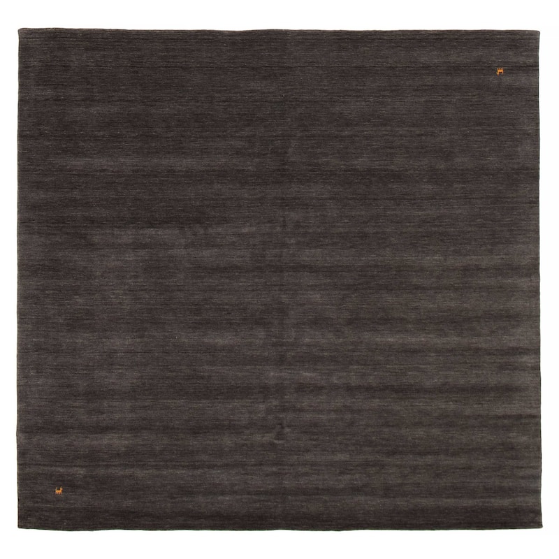 Kashkuli Gabbeh Grey Rug 8'3" x 8'0" - 8'3 x 8'0 - Dark Grey - 8'3 x 8'0