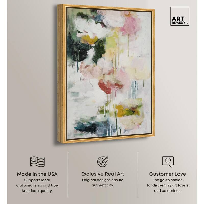 Dripping Colors III Canvas by Art Remedy