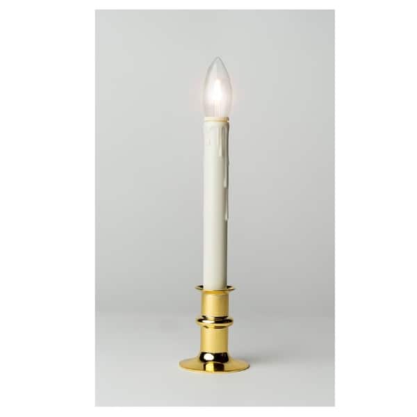 Shop Black Friday Deals On Celestial Lights P 1524 Bi Christmas Led Taper Window Candle White Overstock 29439188