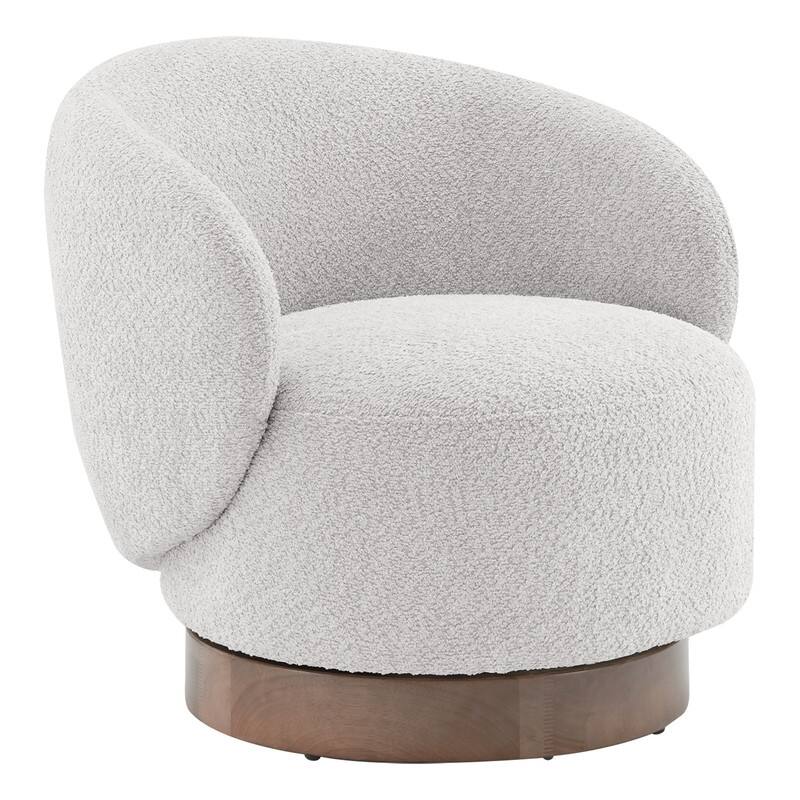 Spruce & Spring Ariel Upholstered Swivel Accent Chair Fabric
