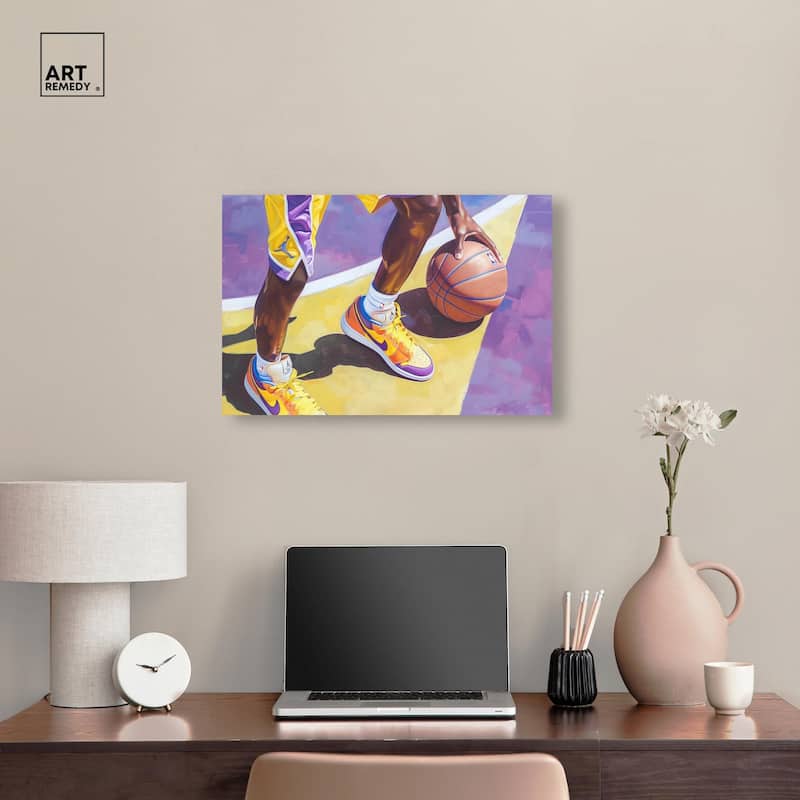 Legend Court Canvas by Art Remedy, Gallery Wrapped