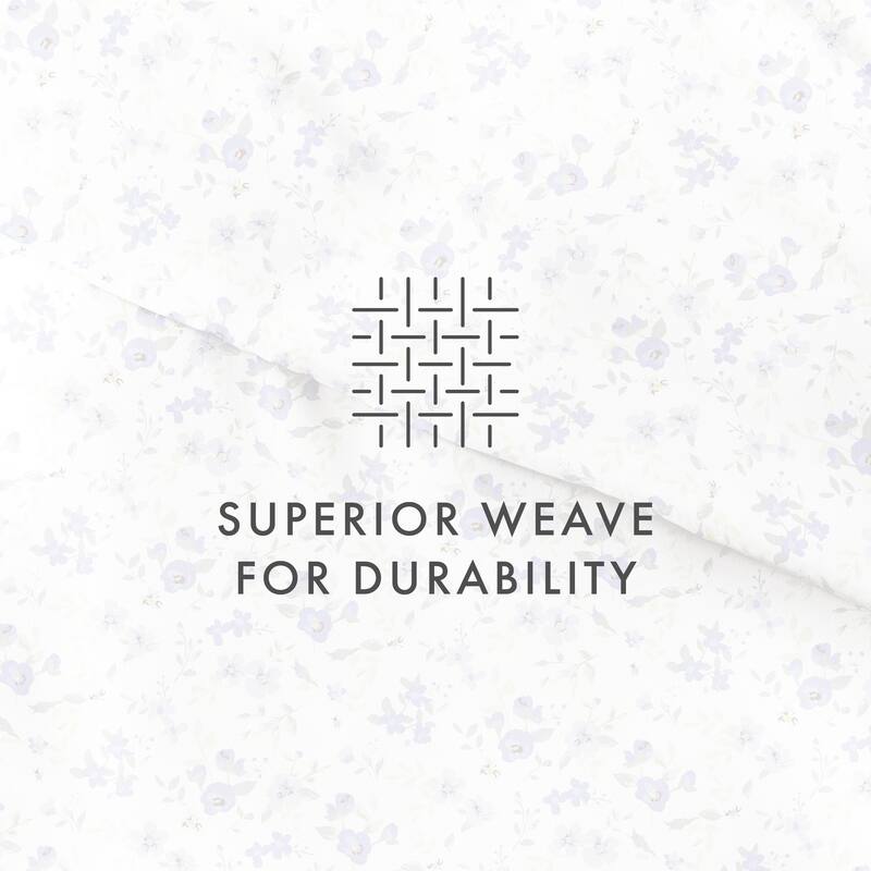 Simply Soft Oversized 3 Piece Blossoms Print Duvet Cover Set