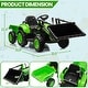 preview thumbnail 23 of 26, Hetoy 3 in 1 Ride on Tractor, 12V Ride on Bulldozer with Detachable Trailer