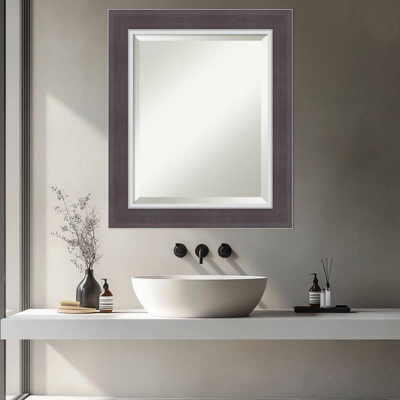 Ellie Beveled Framed Bathroom Vanity Wall Mirror