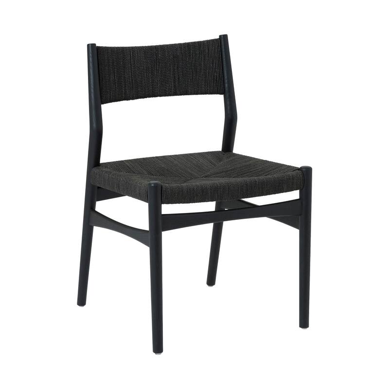 HomeRoots Five Piece Oak Oval Dining Set with Four Chairs