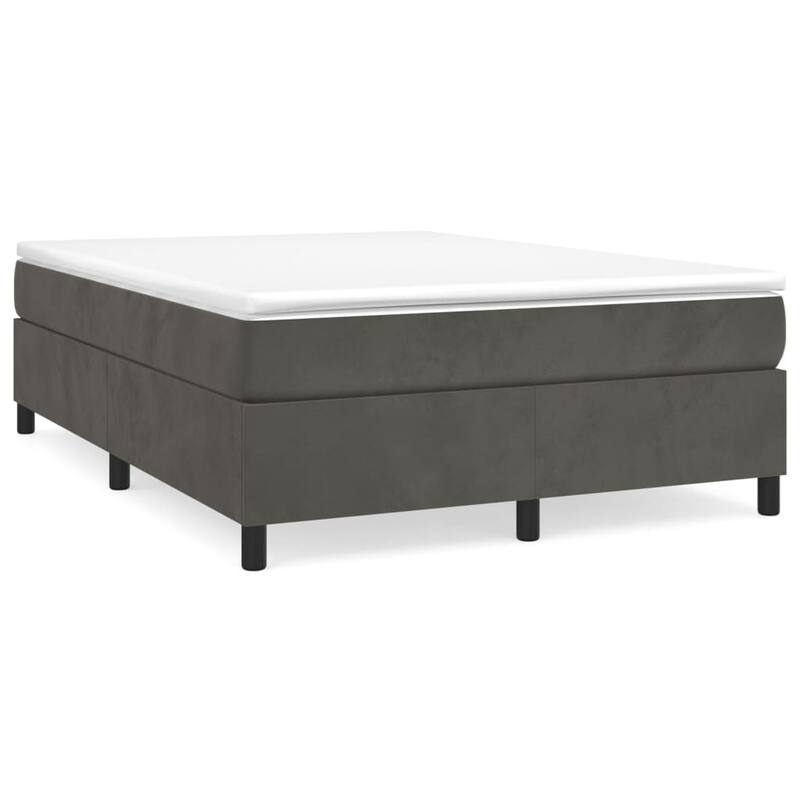 vidaXL Bed Frame Box Spring Platform Bed Mattress Foundation Bedroom Velvet