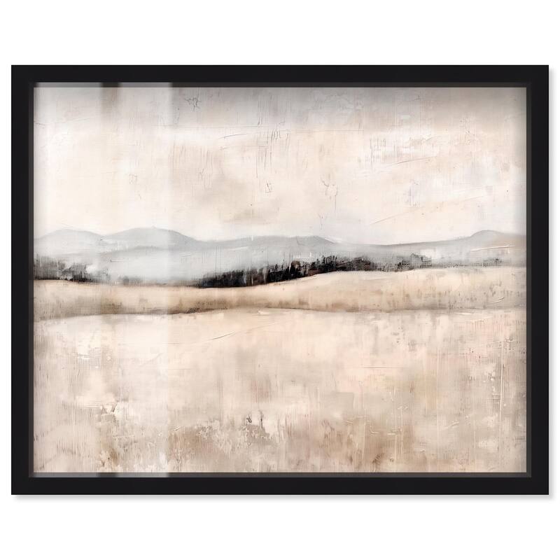 Distant Hills I Shadowbox by Art Remedy - Black - 20" x 16"