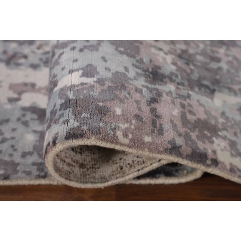 Abstract / Modern Area Rug Handmade Wool Carpet - 5'11"x 8'11"