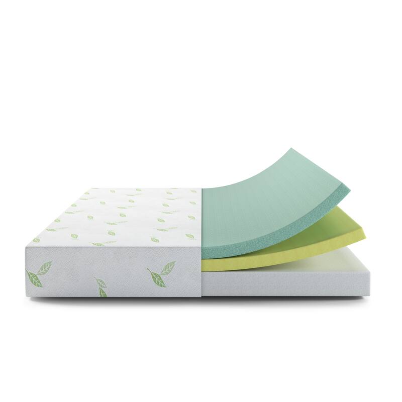 NapQueen Anula 8" Green Tea Memory Foam Mattress, Bed in a Box