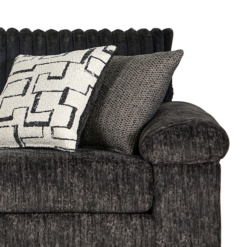 Roundhill Furniture Nason Wide Wale Corduroy Living Room 4-Piece Sofa Set