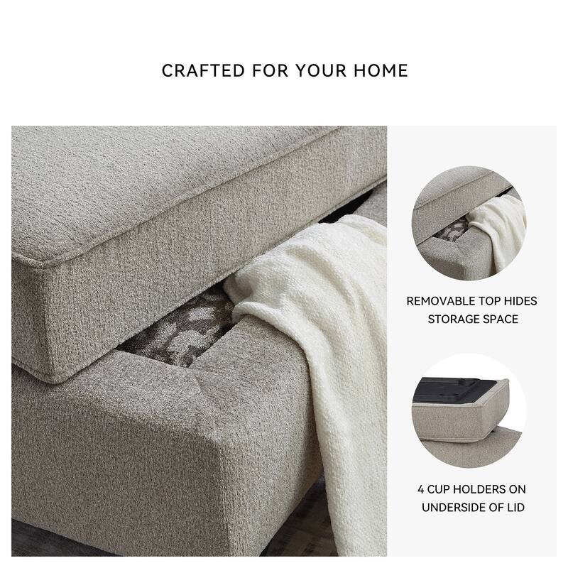 Signature Design by Ashley Claireah Umber Ottoman With Storage