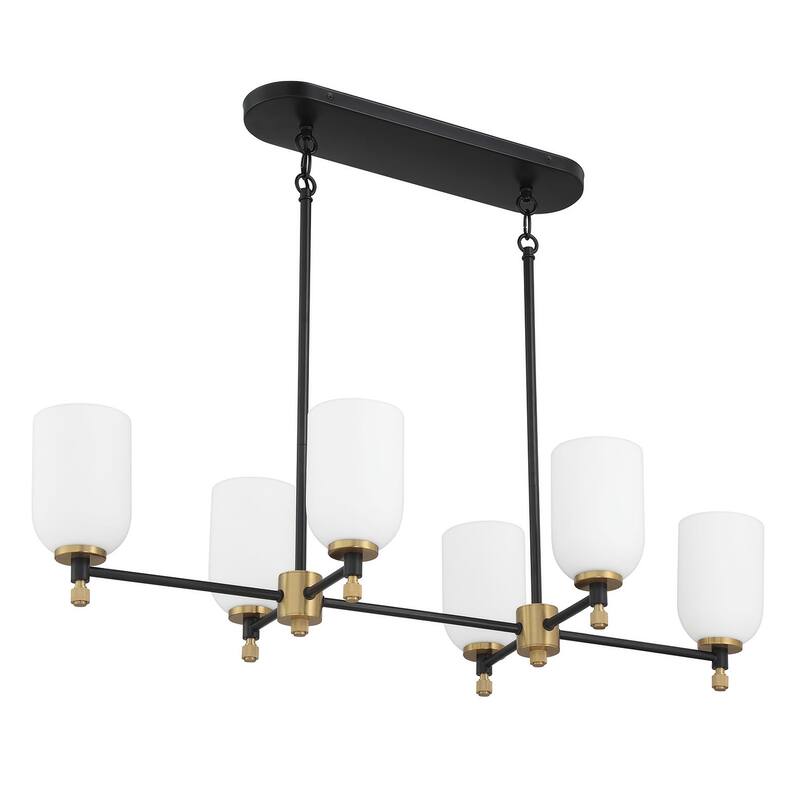 Craftmade 60376 Council 6 Light 15" Wide Linear Pendant