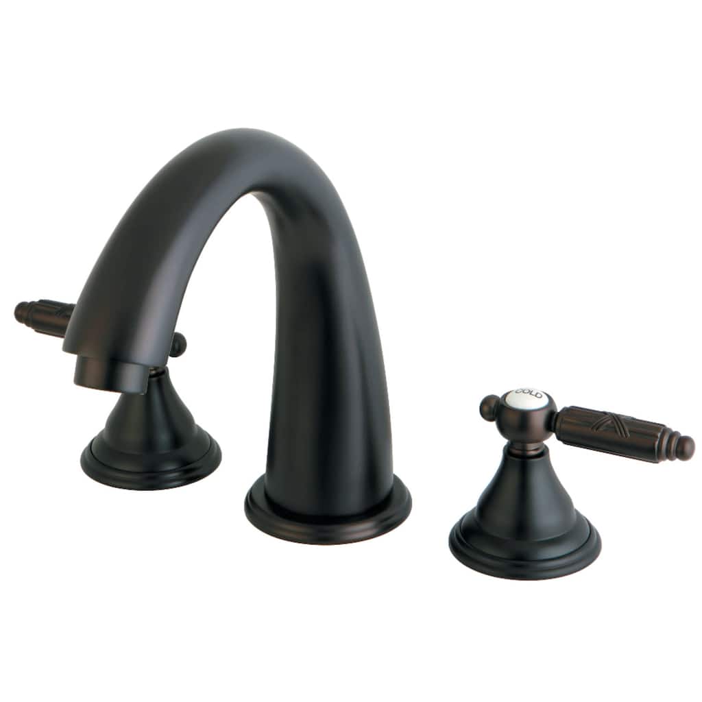 Kingston Brass Georgian Deck Mounted Roman Tub Filler with Lever