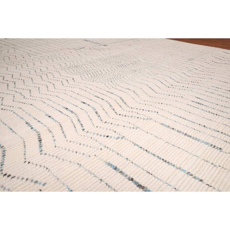 Earth Tone Moroccan Large Area Rug Hand-Knotted Oriental Wool Carpet - 11'9" x 15'3"