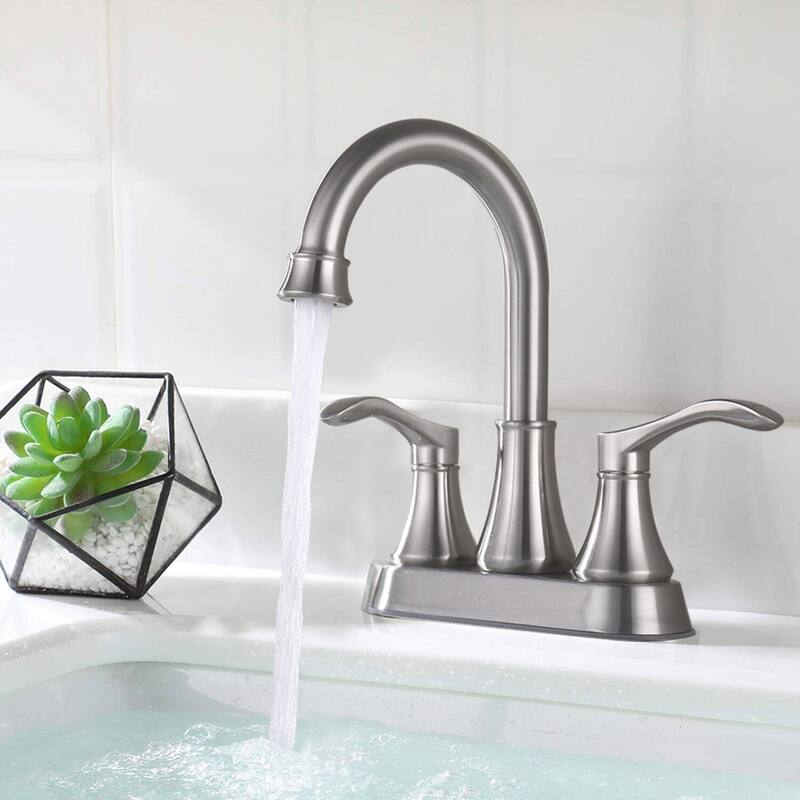 BATHLET Swivel Spout Centerset Bathroom Sink Faucet