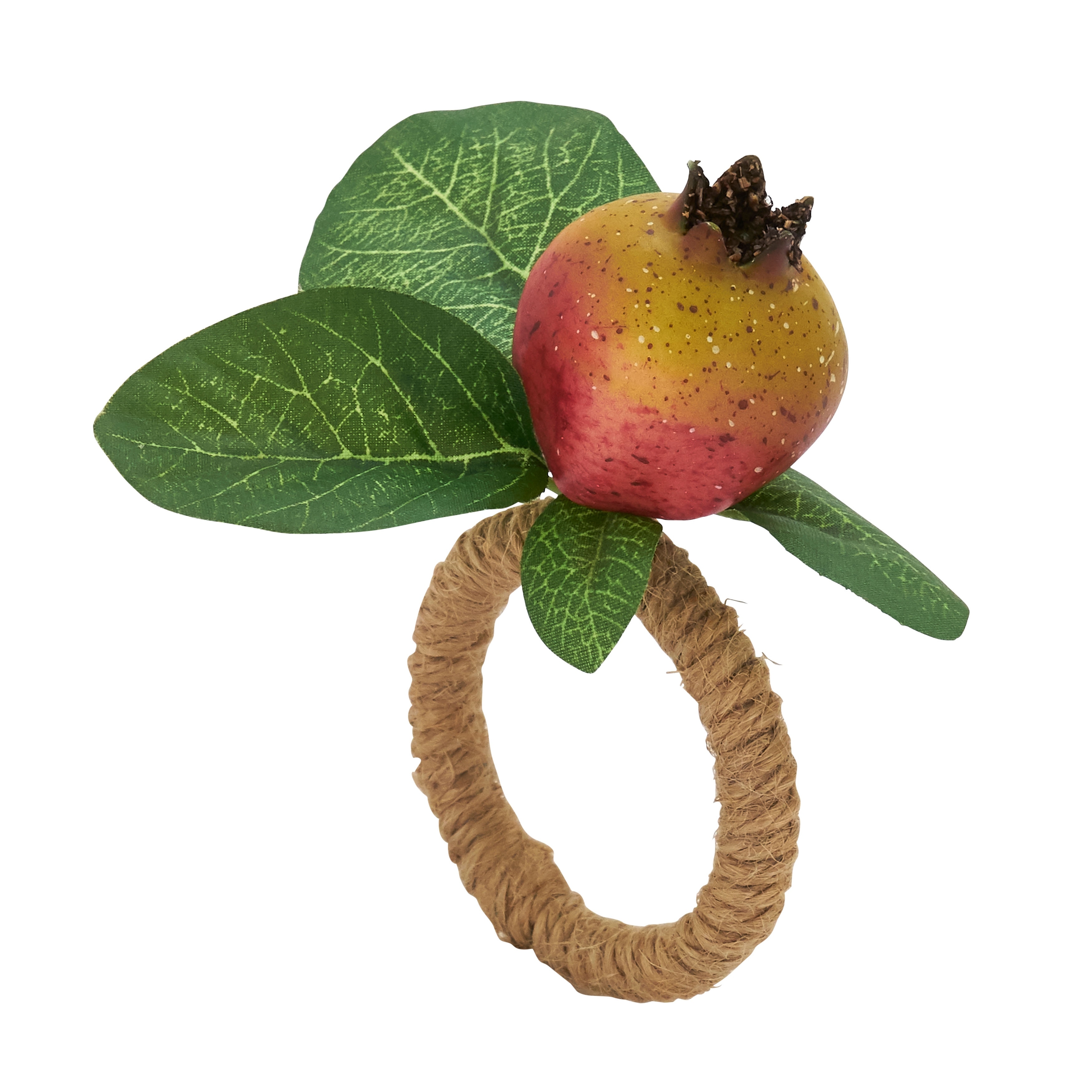 Table Napkin Rings With Pomegranate Design (Set of 4)