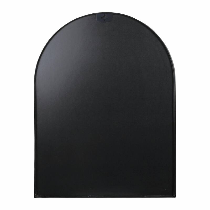 30x40 Inch Metal Framed Arched Bathroom Mirror for Wall