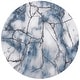 preview thumbnail 21 of 92, SAFAVIEH Craft Margaretha Modern Abstract Marble Pattern Rug 4' x 4' Round - Grey/Blue