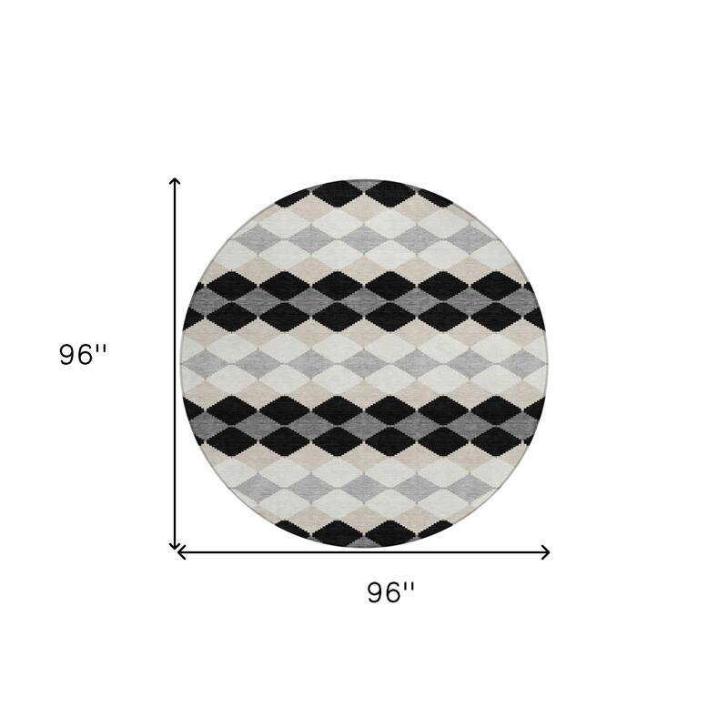 HomeRoots Geometric Transitional Rectangle Outdoor Rug