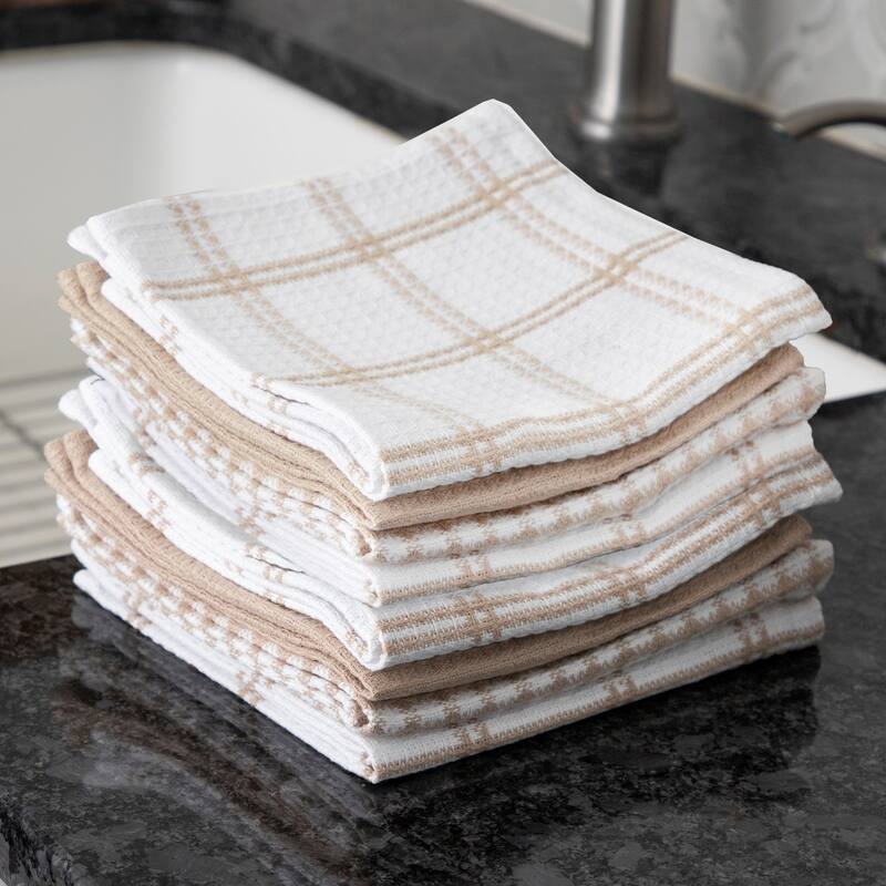 T-fal Flat Waffle Dish Cloth, (Set of 8)