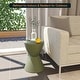 preview thumbnail 51 of 144, Boyd 16" Hourglass Side Table - Modern Ribbed Accent Table with Hidden Storage - Indoor/Outdoor Weather-Resistant End Table
