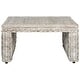 preview thumbnail 2 of 4, SAFAVIEH Shila White Washed Rattan Table - 31.5" x 31.5" x 17.6"